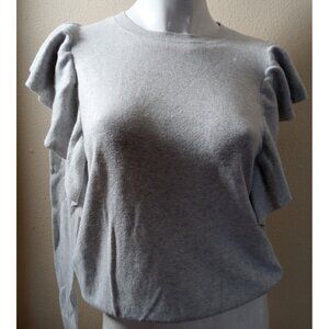 Abercrombie & Fitch Women's Sz XS Pullover Sweater  Gray Long Sleeve Solid Cot
